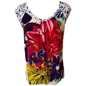 Maeve Women’s Floral High Low Sleeveless Top